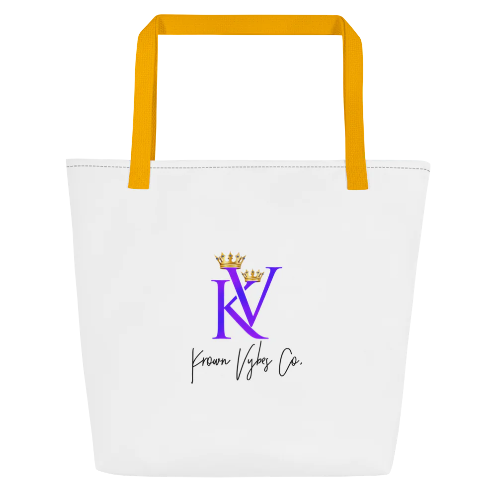 KV All-Over Print Large Tote Bag w/ Pocket