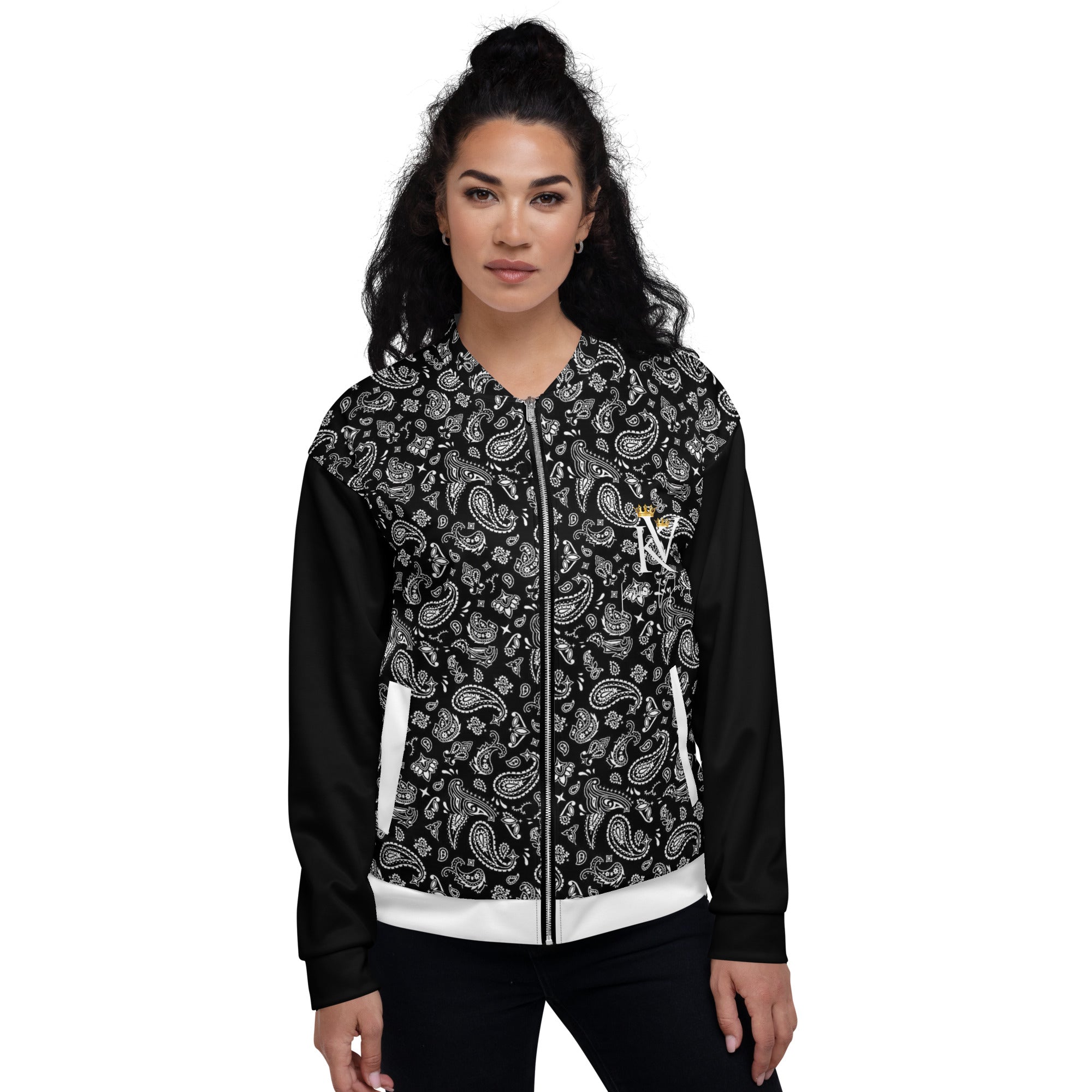 KV Unisex Bomber Blk/Wht
