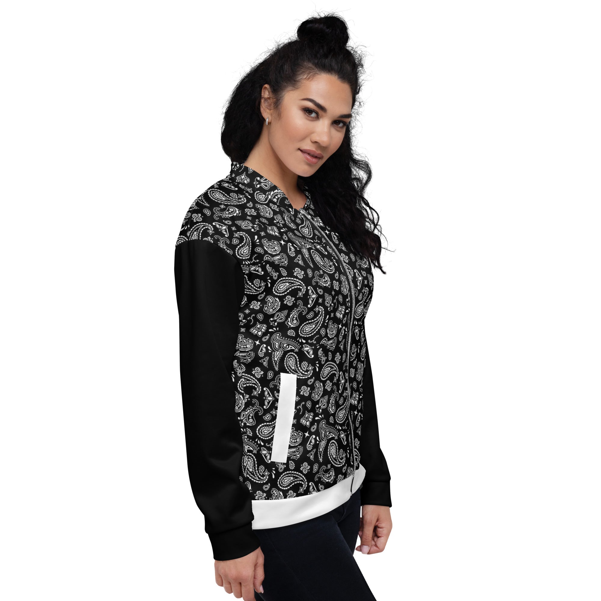 KV Unisex Bomber Blk/Wht