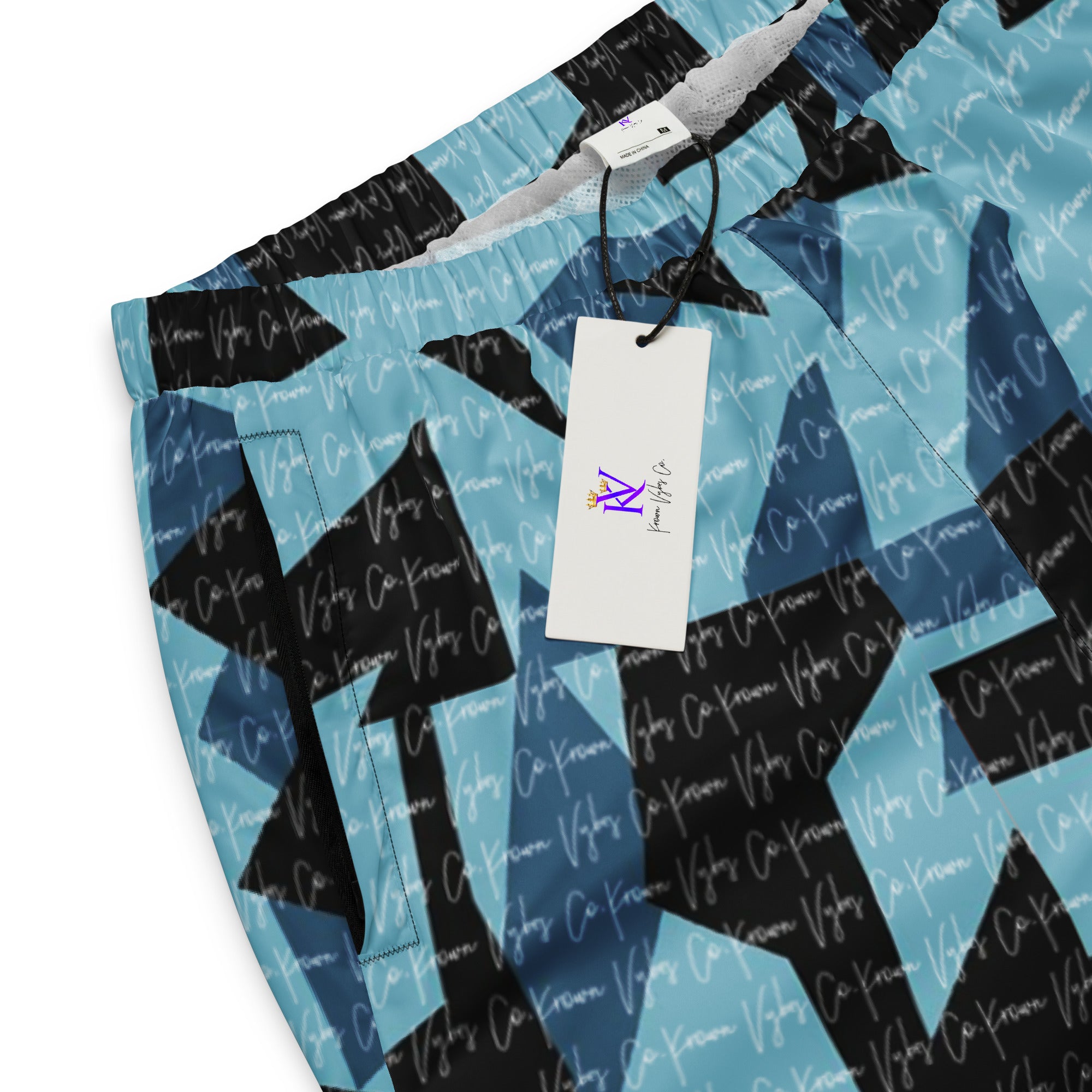 KV Tl/Blk Camo track pants