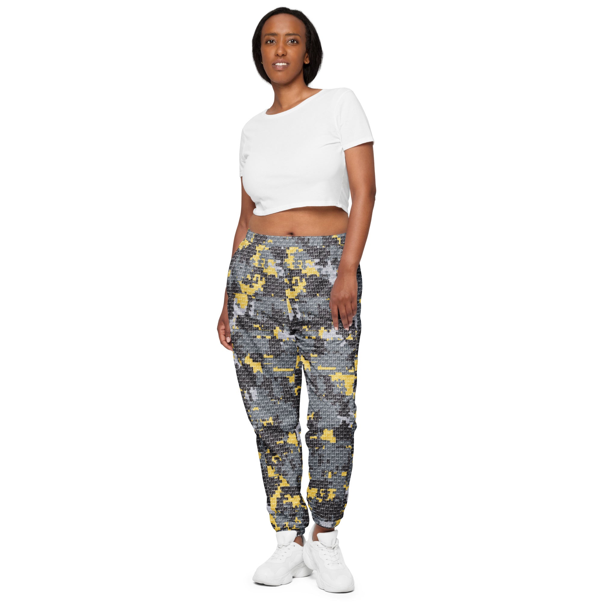 Blk/Ylw Camo track pants