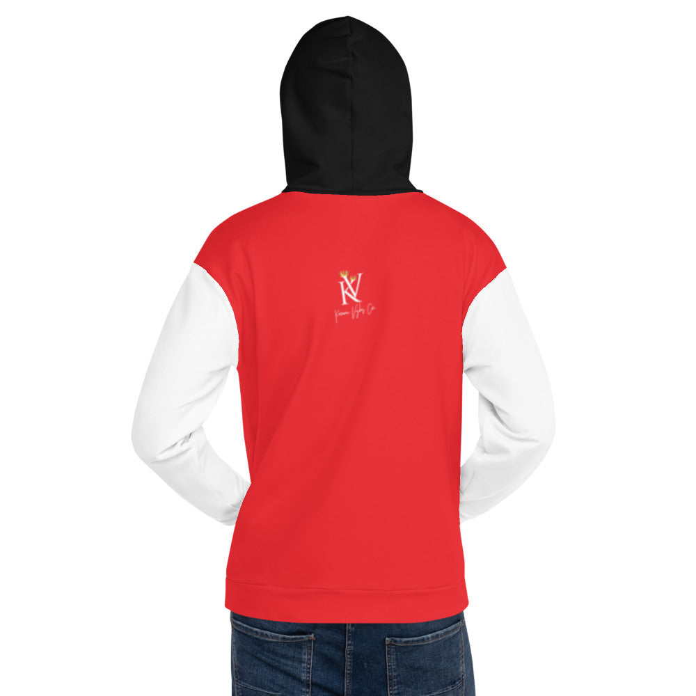 KV Red/White/Black Unisex Hoodie