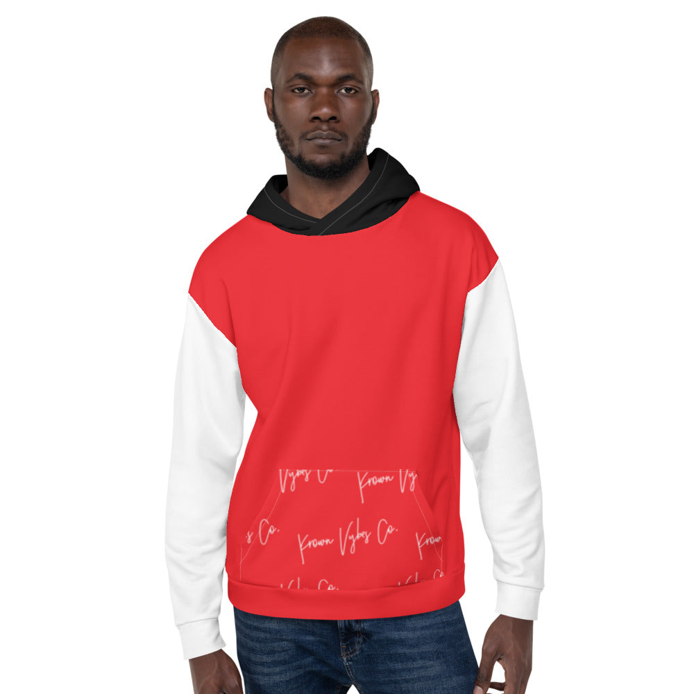 KV Red/White/Black Unisex Hoodie