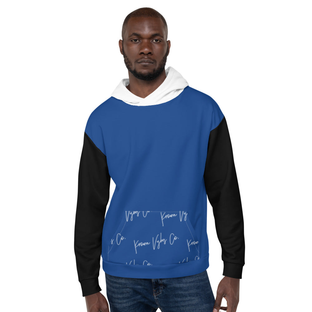 KV Blue/Black/White Unisex Hoodie