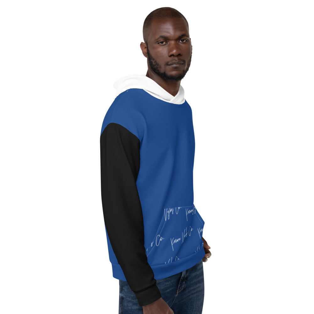KV Blue/Black/White Unisex Hoodie
