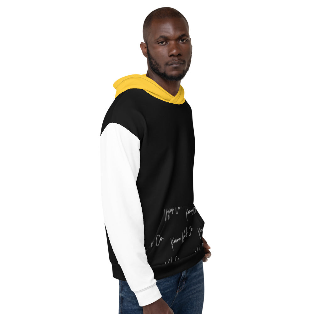 KV Black/White/Gold Unisex Hoodie